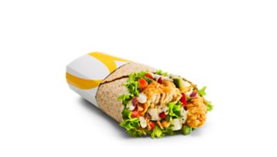 McWrap Greek >> Een volkoren wrap met malse Chicken Tenders, Griekse salsa, witte kaas en een kruidige citroen yoghurtsaus ☆ McDonald's